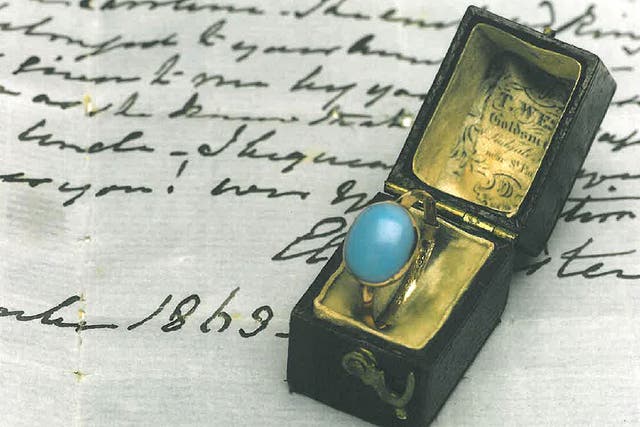 Jane Austen's gold and turquoise ring