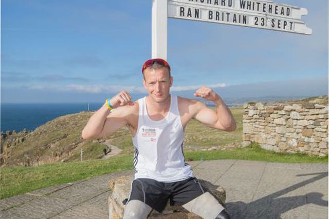 Richard Whitehead is the current world record holder for leg amputees in both the half and Olympic marathon distances