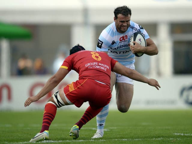 Jamie Roberts hurt his ankle while playing for Racing Metro