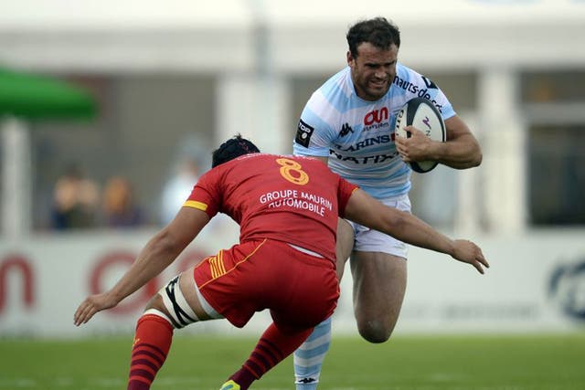 Jamie Roberts hurt his ankle while playing for Racing Metro