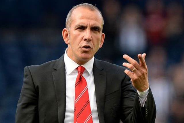 Paolo Di Canio clashed with his players after the defeat at West Bromwich Albion