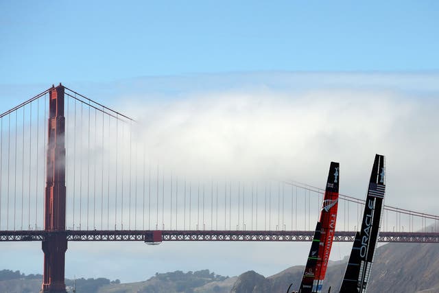 Oracle Team USA has closed the gap on the challenger, Emirates Team New Zealand but still trails 6-8