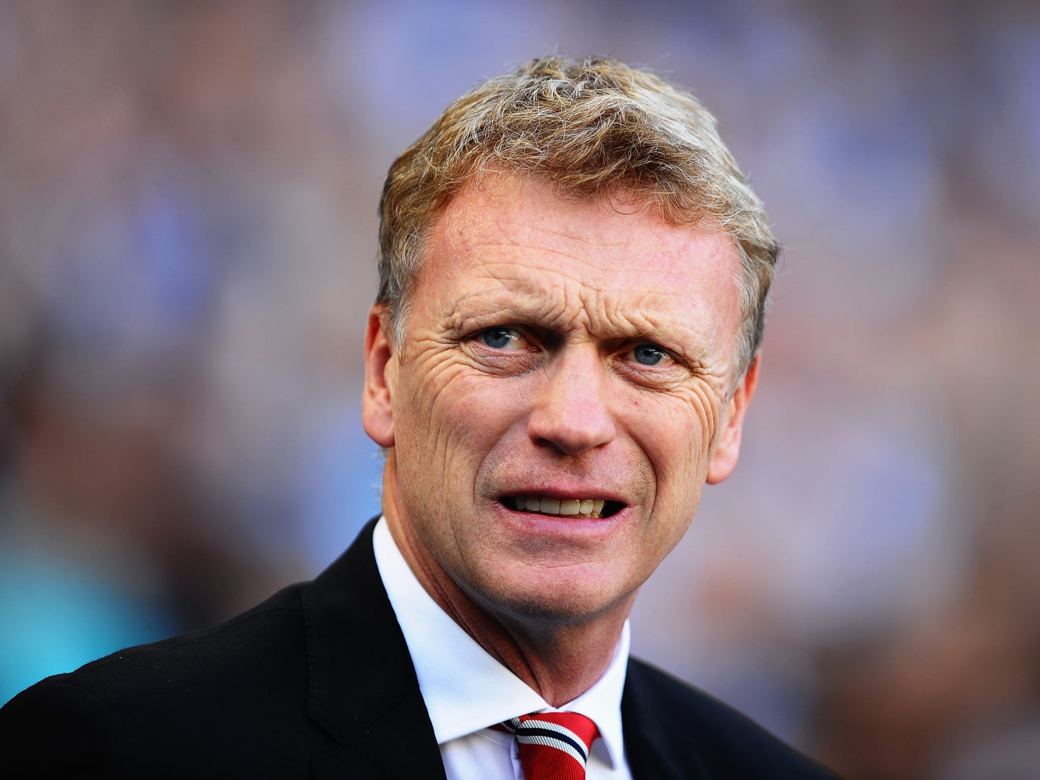 David Moyes pictured during Manchester United's derby defeat to City