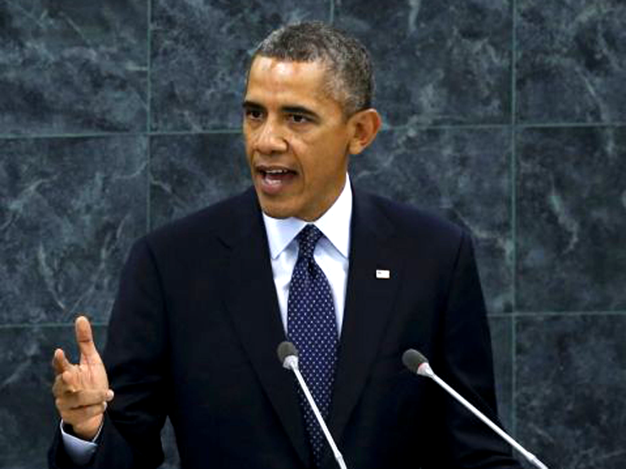 President Barack Obama addresses the 68th United Nations General Assembly at UN headquarters in New York