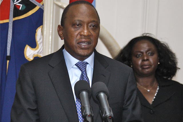 Kenyan President Uhuru Kenyatta announces that the siege is over on Tuesday