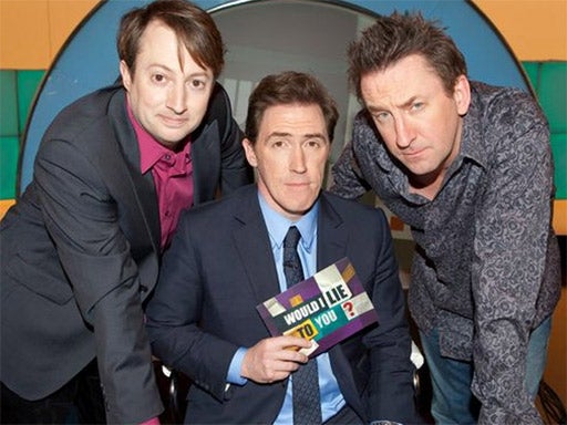 David Mitchell, left, is a team captain on 'Would I Lie To You?'