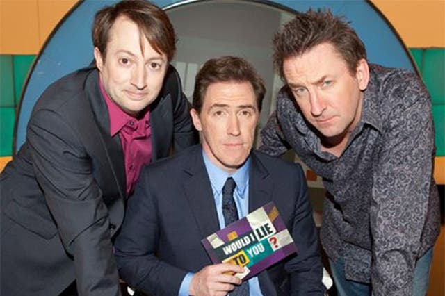 David Mitchell, left, is a team captain on 'Would I Lie To You?'