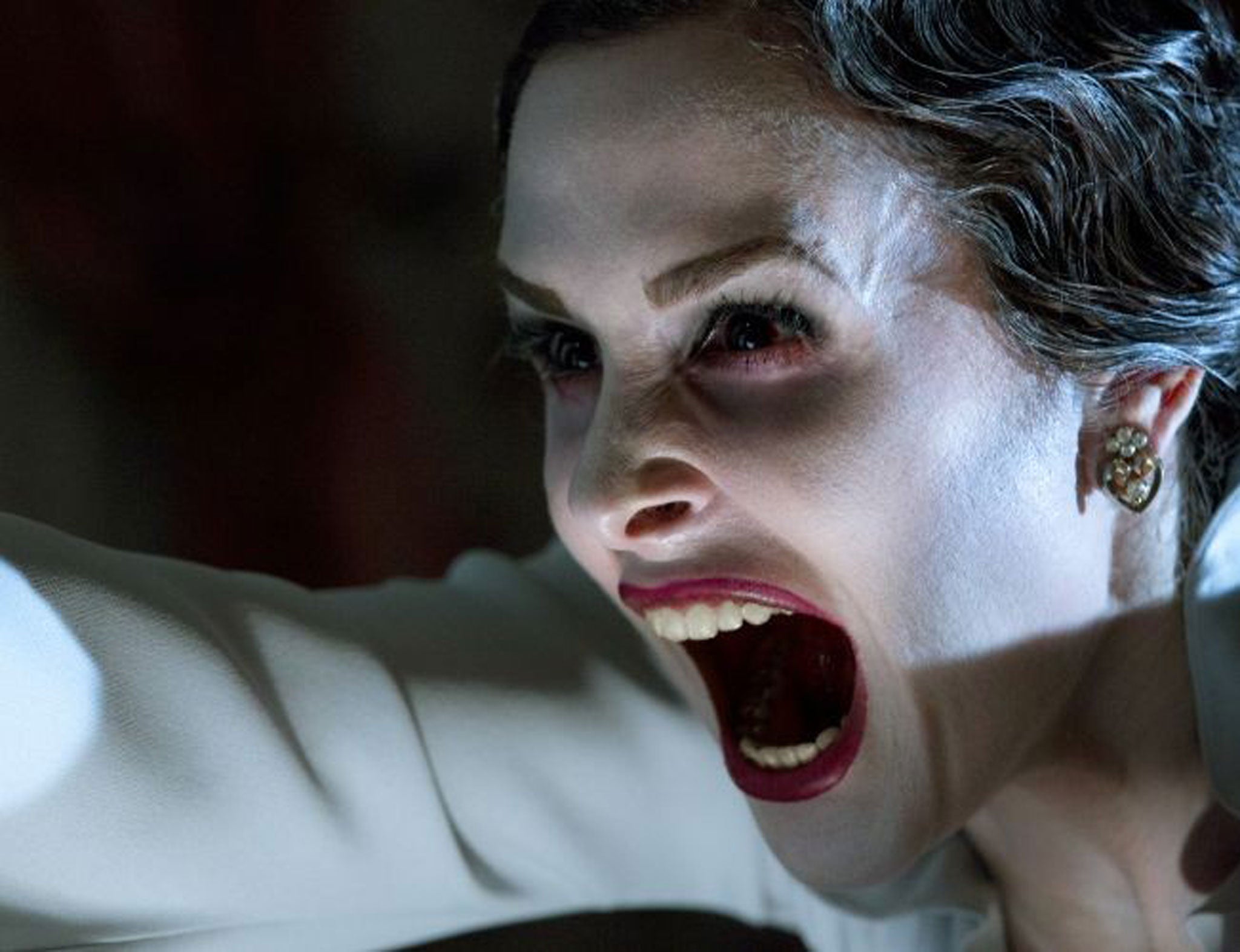 Danielle Bisutti in a scene from Insidious 3, and how you'll look when watching some of these