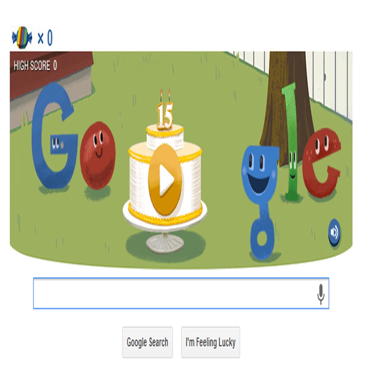 Google celebrates its 15th birthday with interactive piñata game doodle -  Mirror Online