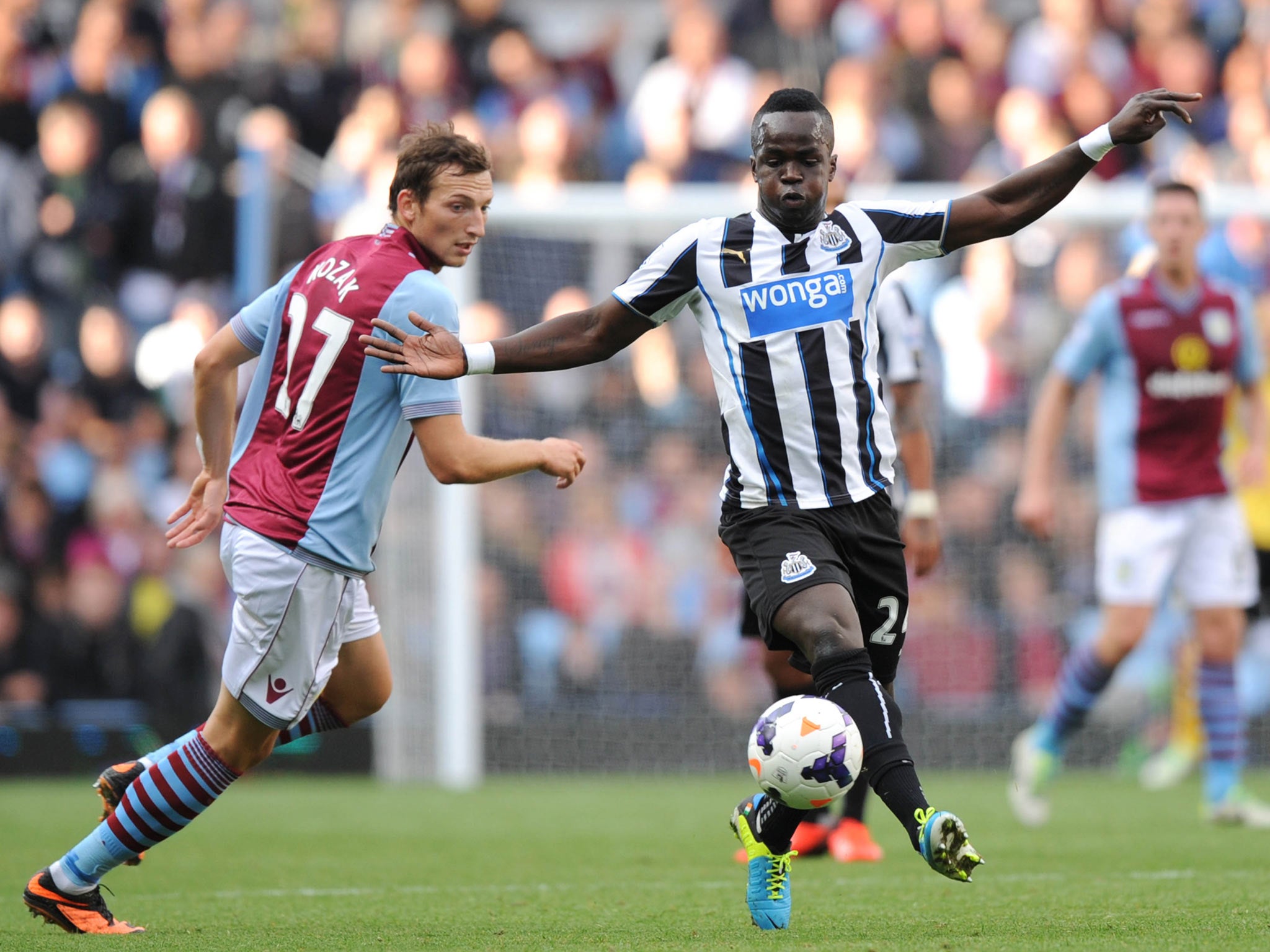 Cheick Tiote in action for Newcastle