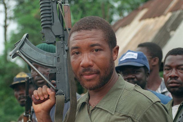 Charles Taylor leads rebels in a march on Monrovia in 1990, following which President Samuel Doe was mutilated and summarily executed