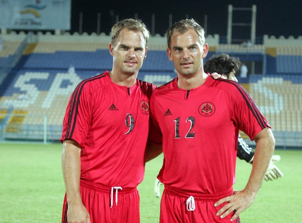 Frank (left) and Ronald de Boer played to empty stadiums in Qatar, but observers believe the country's reputation in the media is unjustified