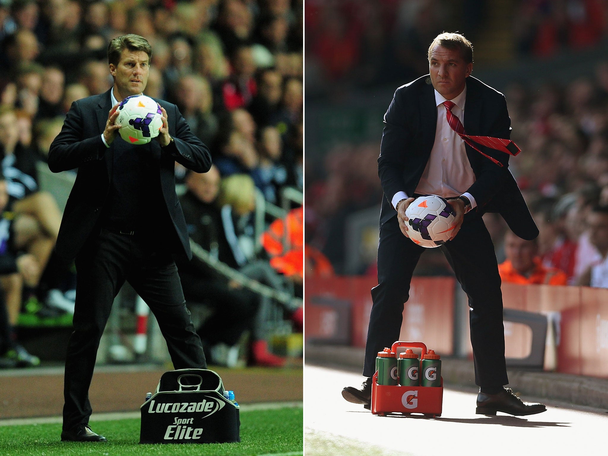 Michael Laudrup (left) and Brendan Rodgers have had very different playing careers