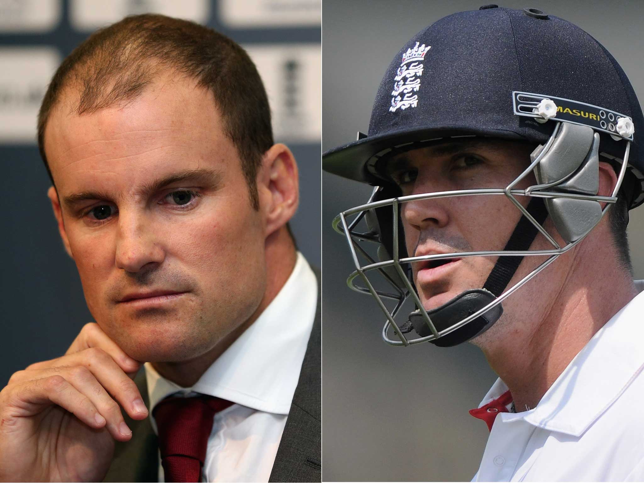 Andrew Strauss, left, and Kevin Pietersen