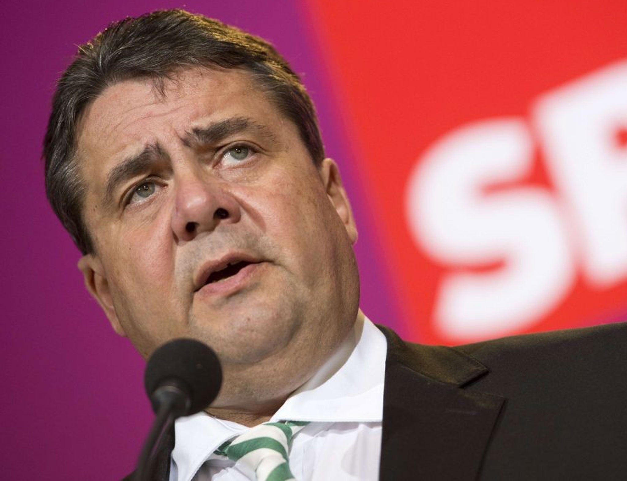 Sigmar Gabriel has anoounced "exploratory talks"