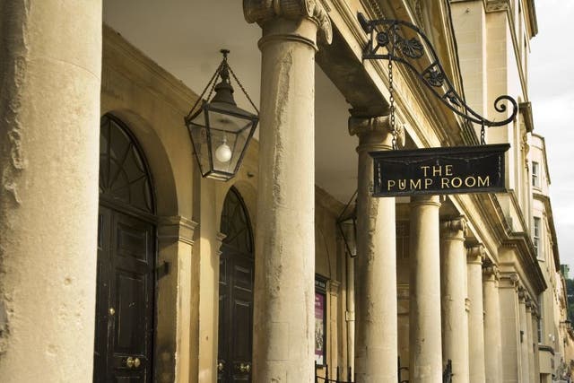 Bath time: The Pump Room in the historic centre of Bath