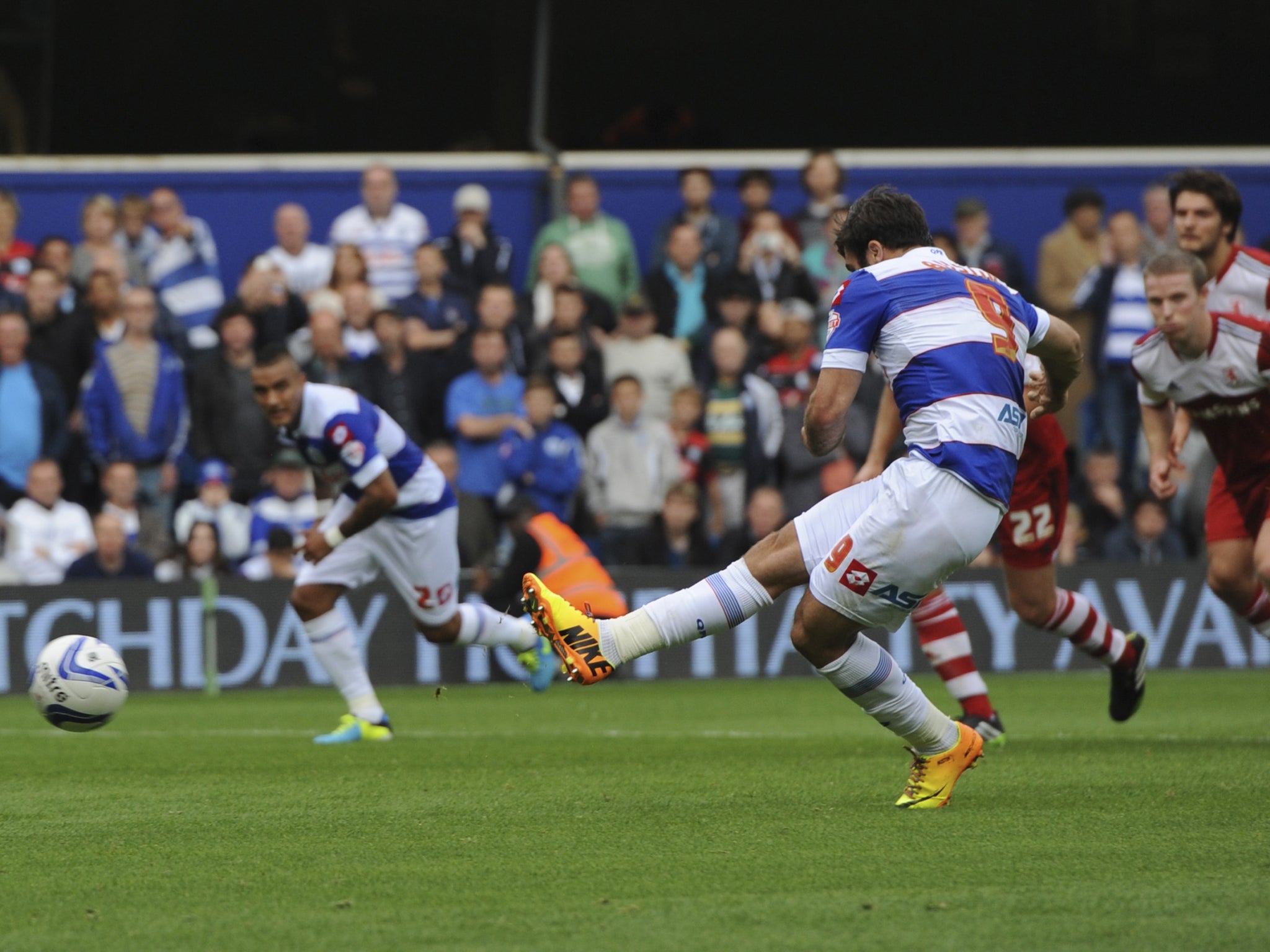 Charlie Austin converted from the spot for QPR