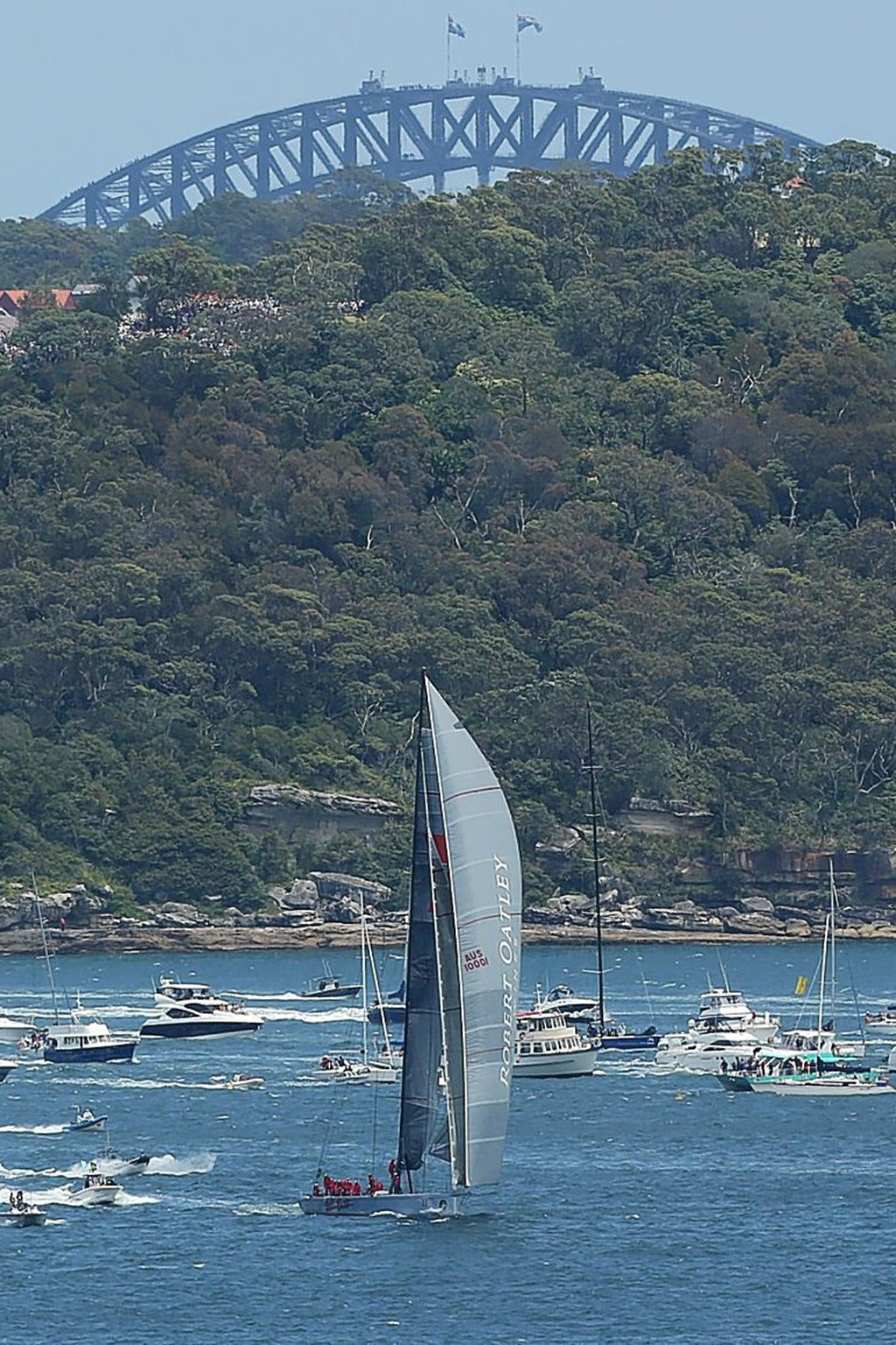 Wild thing: The 100-footer Wild Oats in this year’s Sydney to Hobart race getty