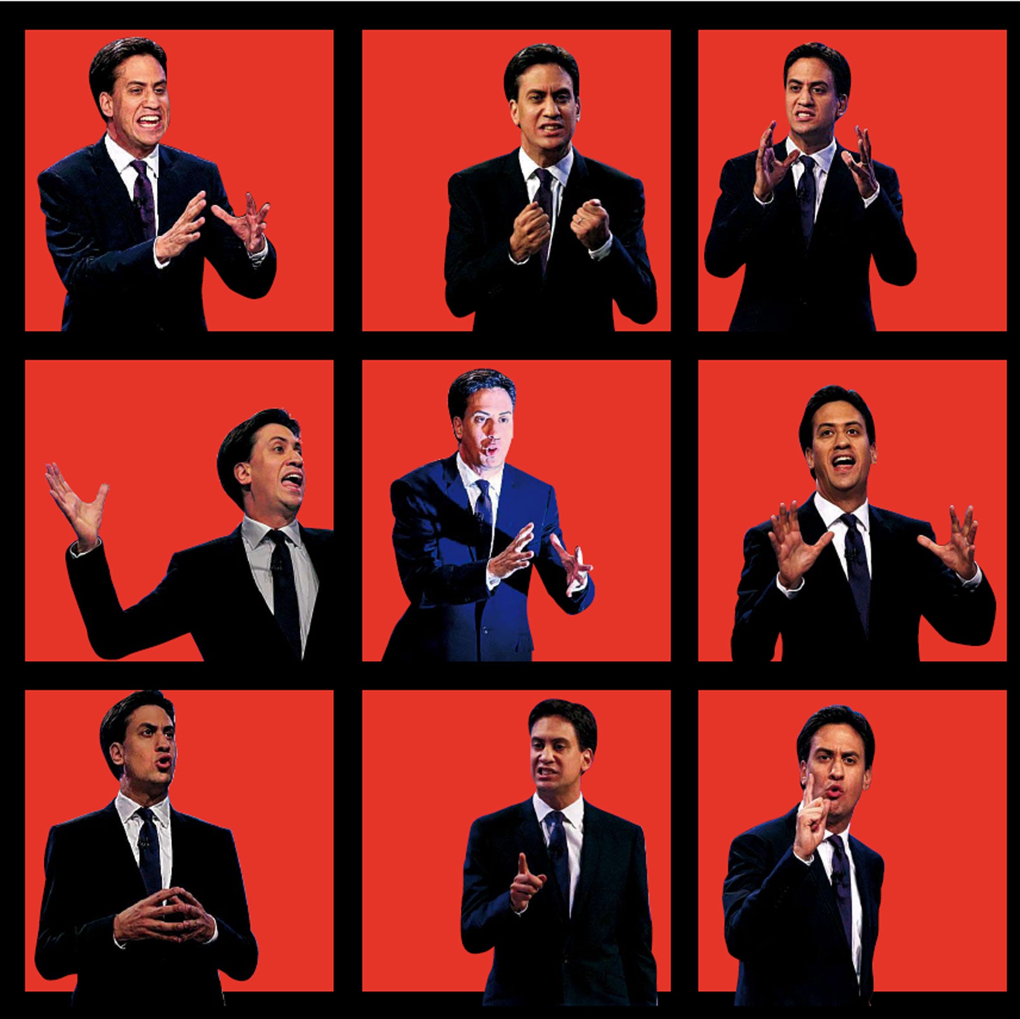 The many faces of Labour leader Ed Miliband
