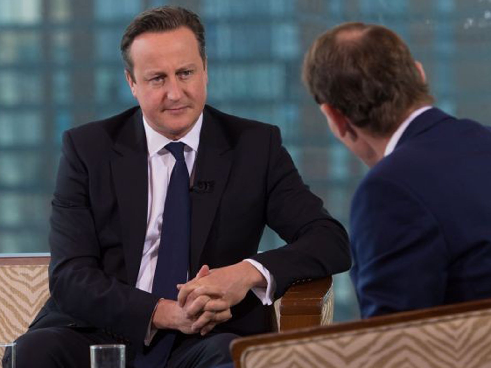 David Cameron speaking to the BBC's Andrew Marr this morning
