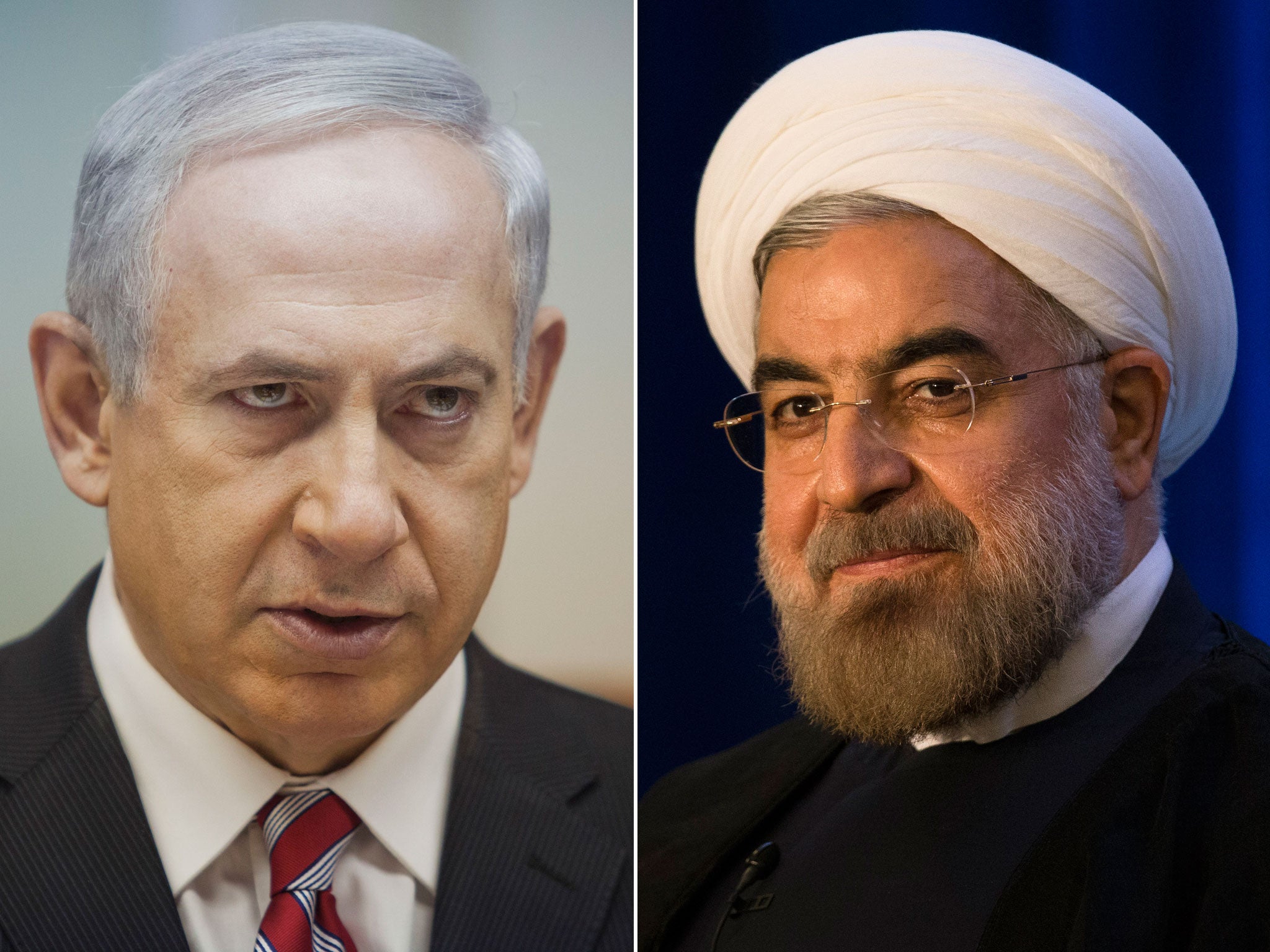 Israeli prime minister Benjamin Netanyahu, left, will try to foil Iran’s moves towards rehabilitation in the international community during a speech at the UN General Assembly aimed at reversing the diplomatic and public opinion gains made by the new Iran