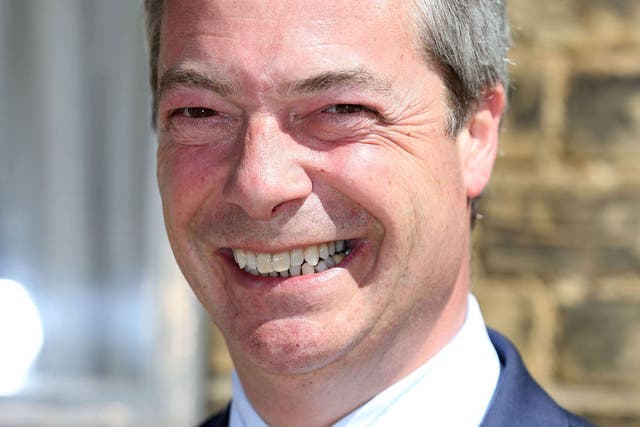 Nigel Farage said he wanted Tories to switch allegiance temporarily