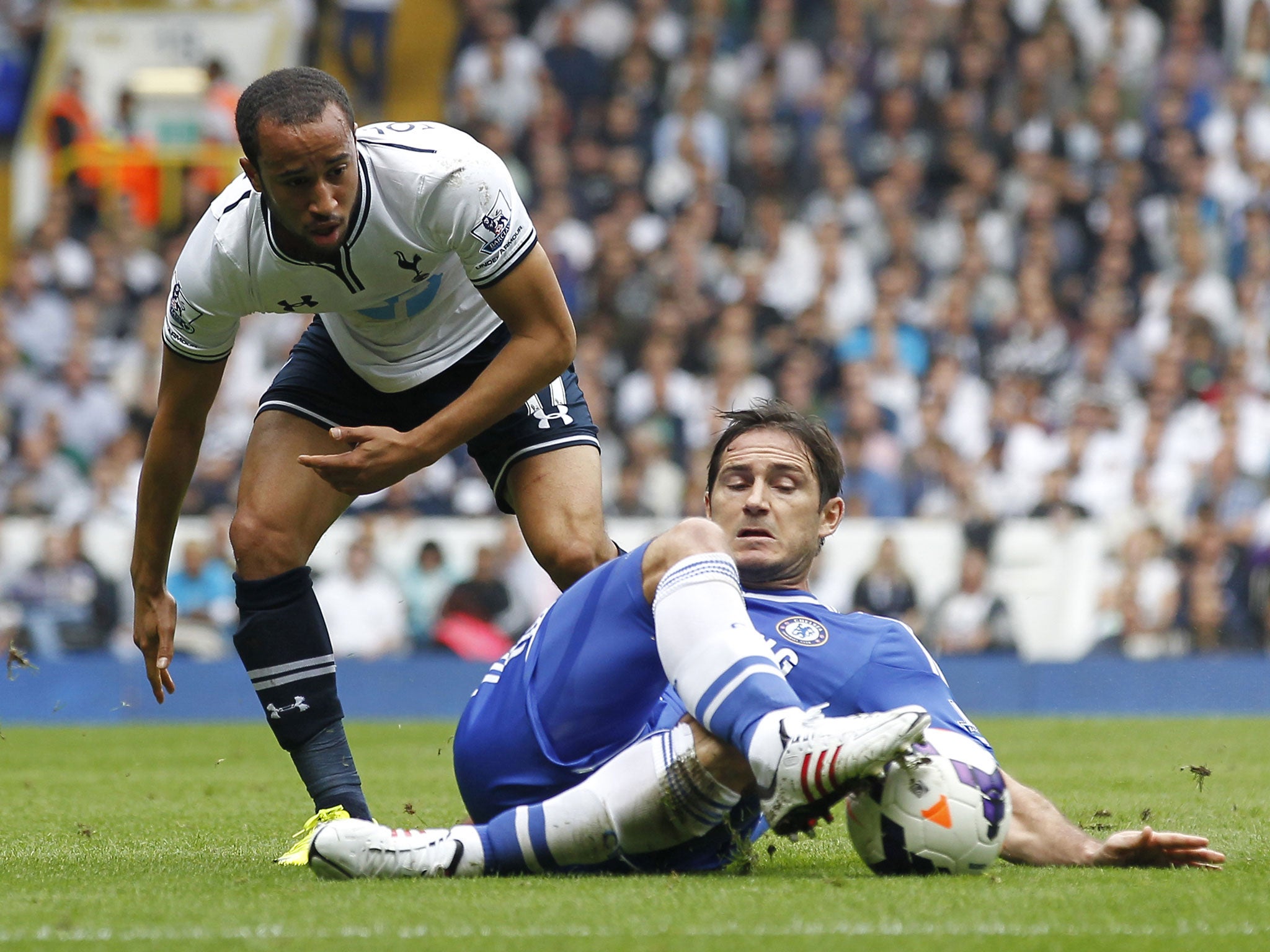 Andros Townsend has apologised for a deliberate dive in the London derby against Chelsea