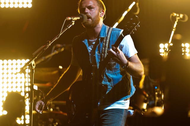 Kings of Leon front man Caleb Followill. Let's hope the band have all had their vaccines