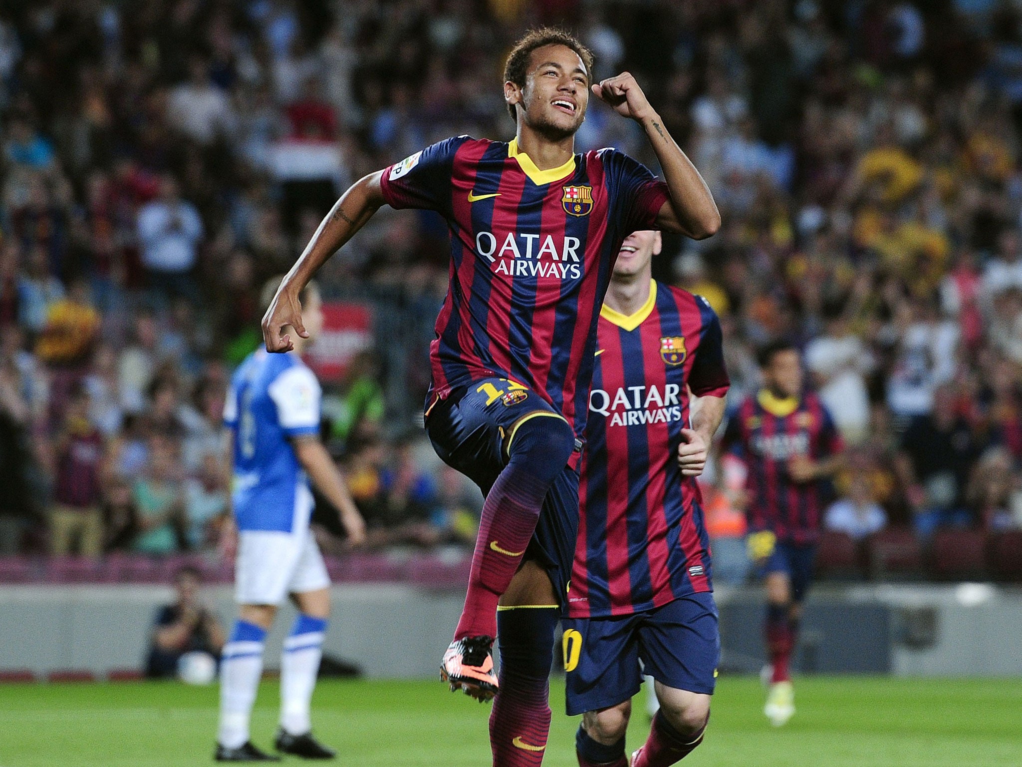 Brazilian Neymar will assume Lionel Messi's mantle