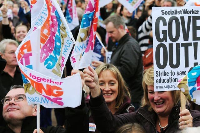Industrial action - the latest in a wave of regional strikes - has been organised by two of England's biggest teaching unions