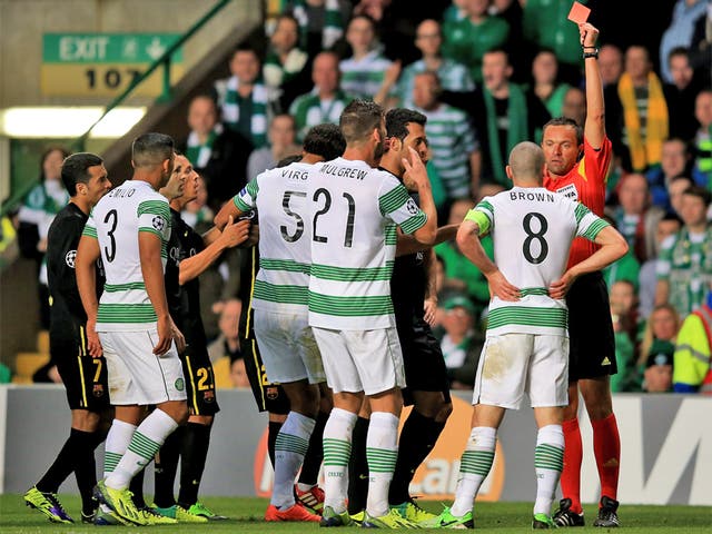 Scott Brown receives his marching orders