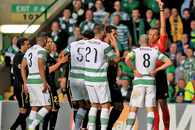 Scott Brown receives his marching orders