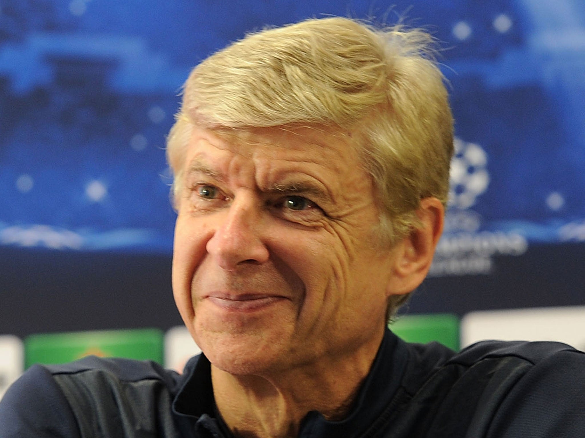 Arsene Wenger hopes to smiling again in May
