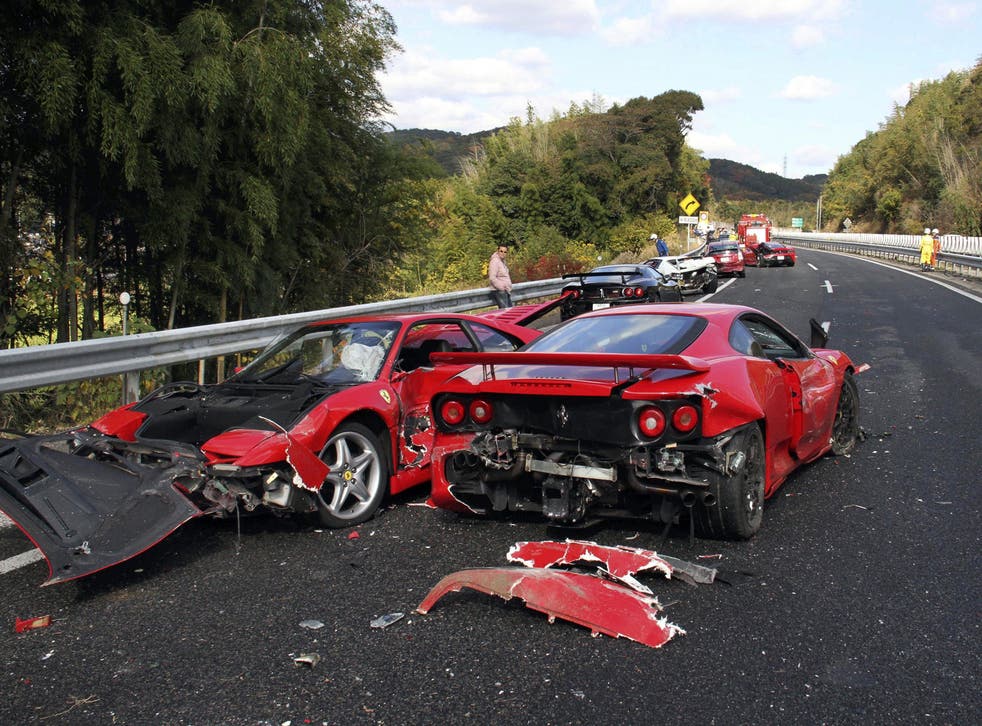 A cautionary tale of driving Ferraris too fast