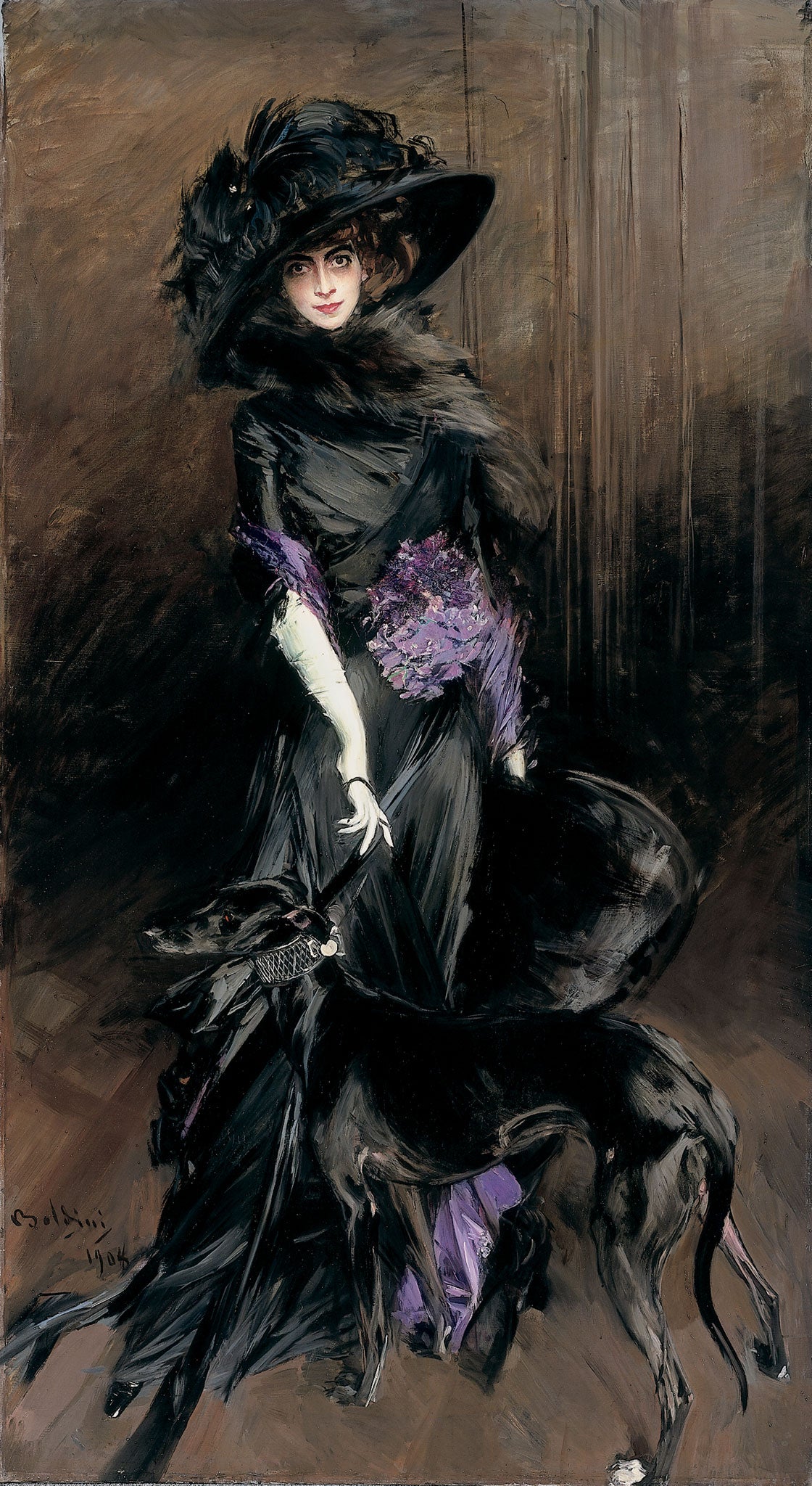 Boldini's 1908 portrait of the self-proclaimed 'living work of art', La Casati