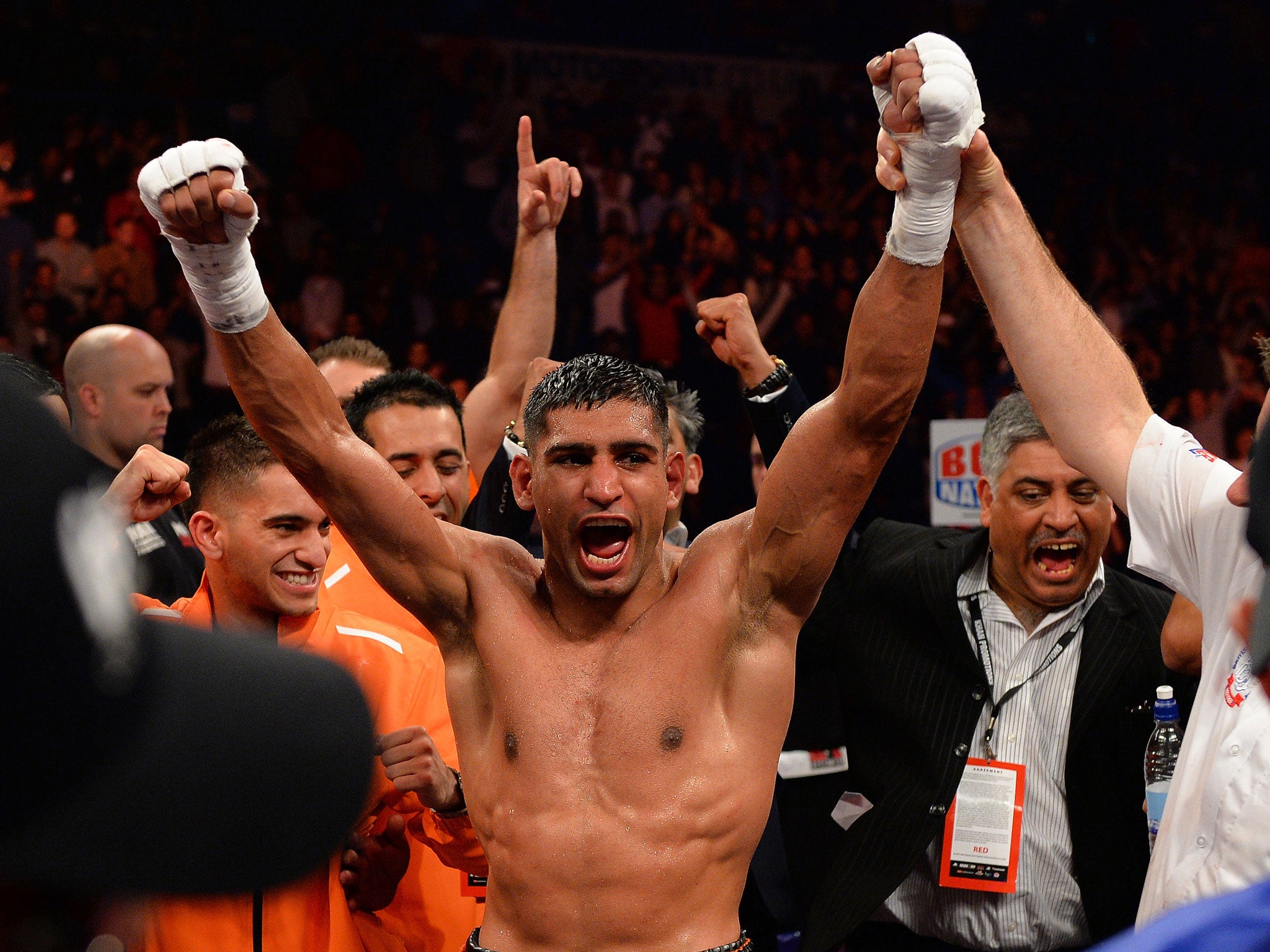 Amir Khan has been linked with a spring showdown against Floyd Mayweather
