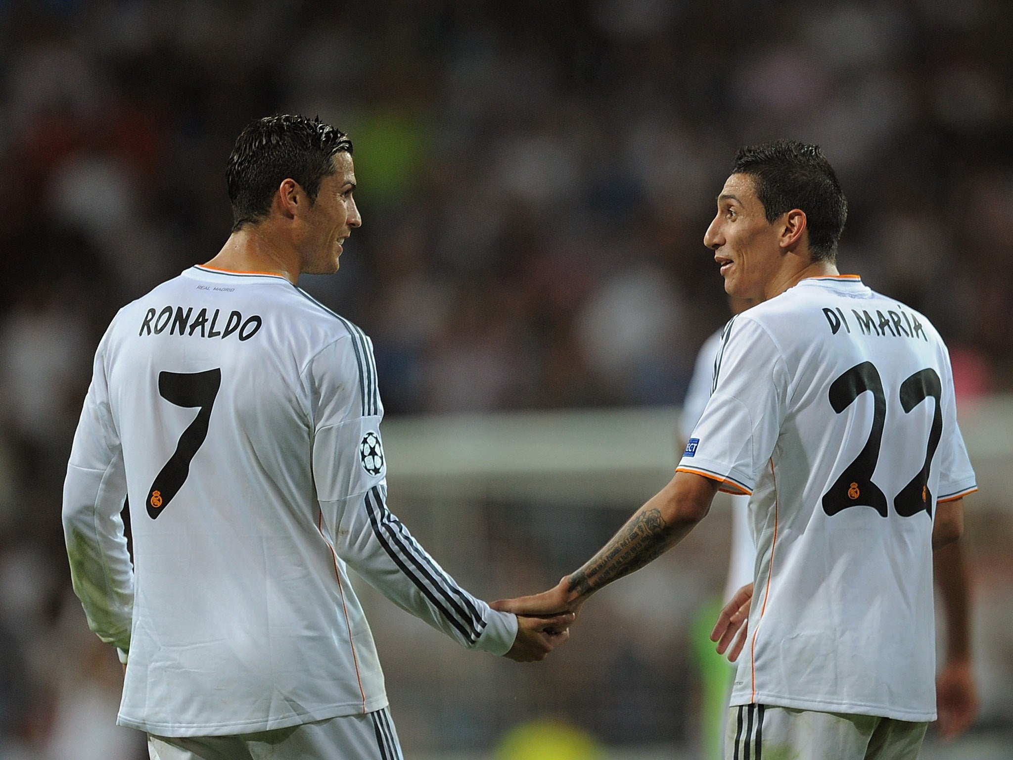 Cristiano Ronaldo and Angel Di Maria
