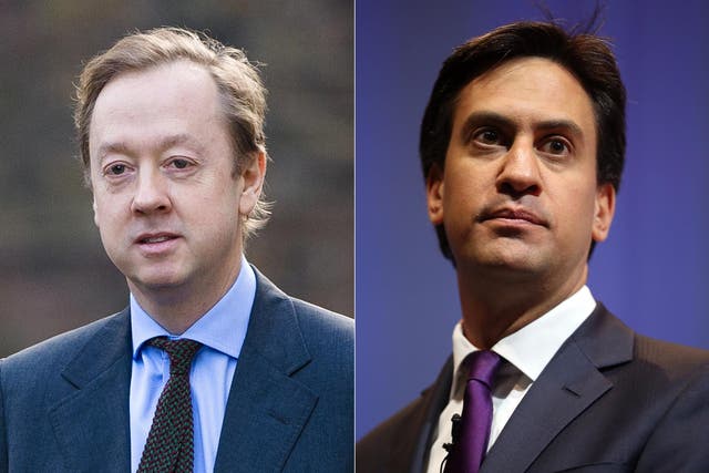 The Mail on Sunday's editor Geordie Greig (left) has apologised for sending a reporter to a memorial service for Ed Miliband's uncle