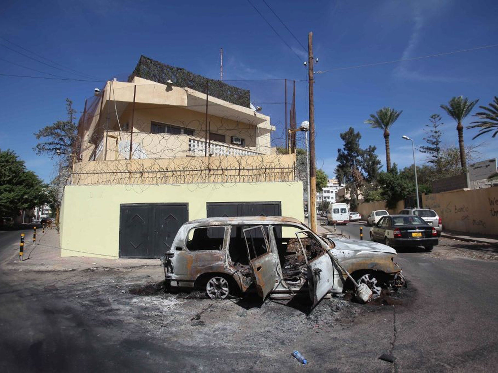 Russia has evacuated its diplomats from Libya after its embassy in Tripoli was attacked yesterday by a mob of gunmen