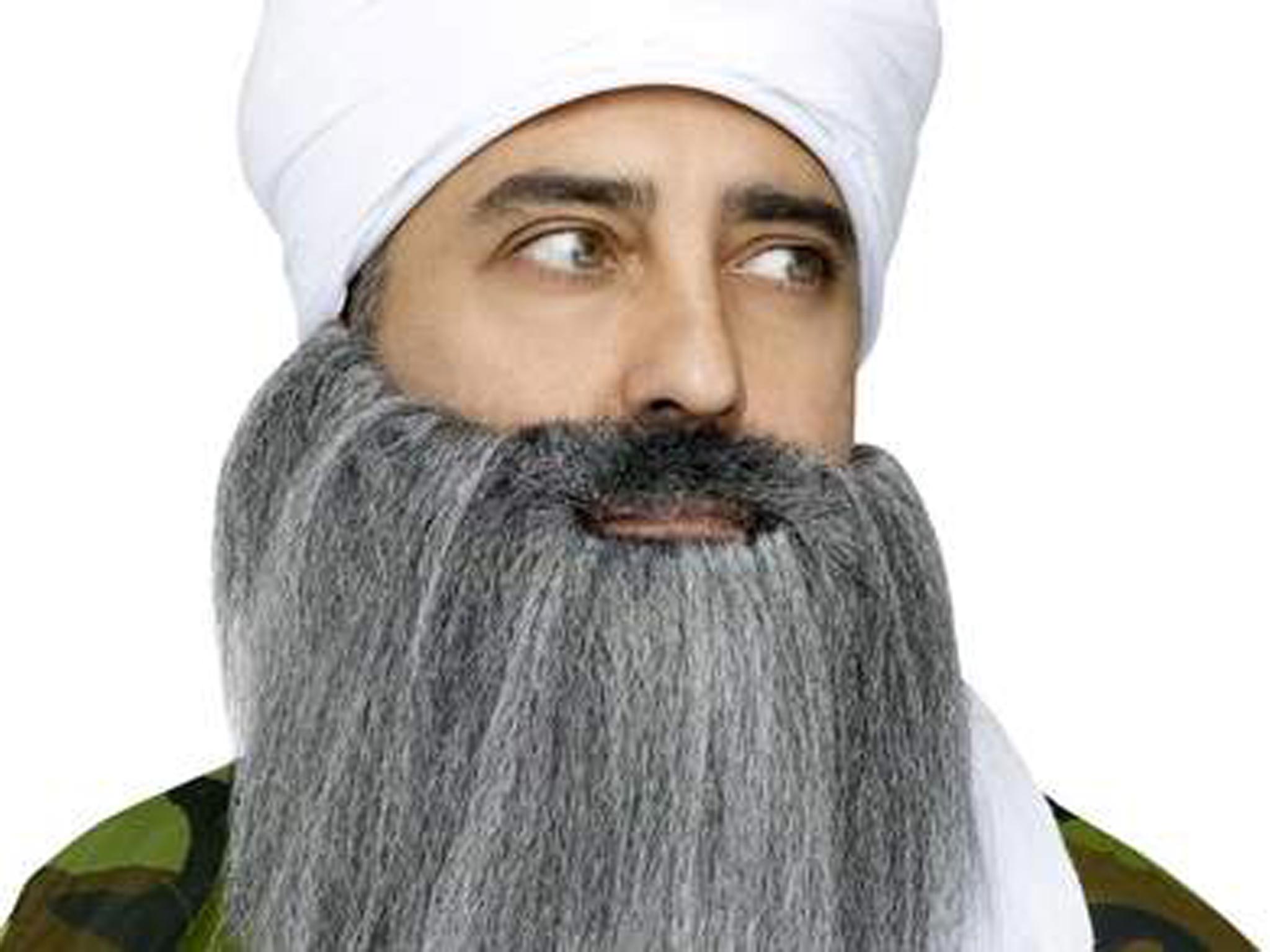 The beard and turban costume that is causing controversy in the US