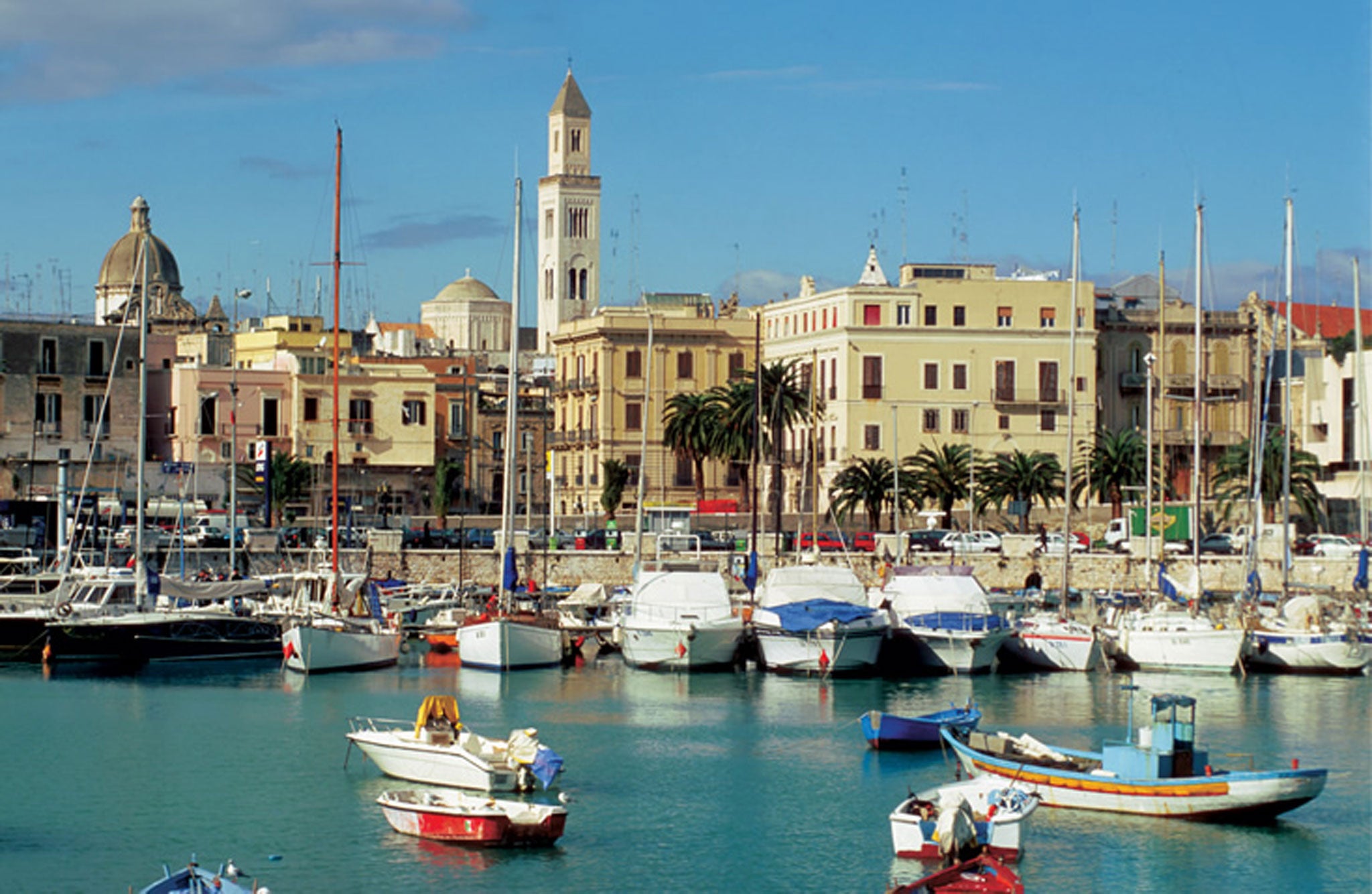 Haunted by guilt: historic centre of Bari in Puglia, Italy