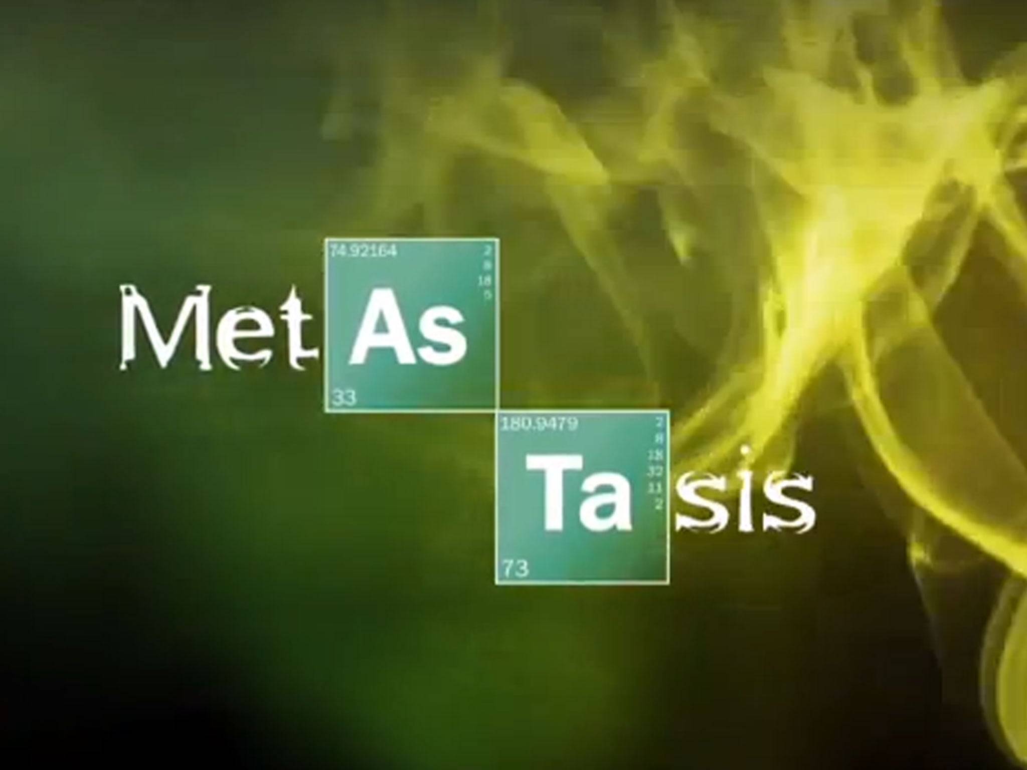 The title credits for Metastasis, the Spanish-language remake of Breaking Bad