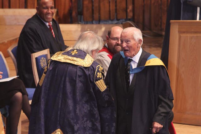 Mr Dadson has become the UK's oldest graduate