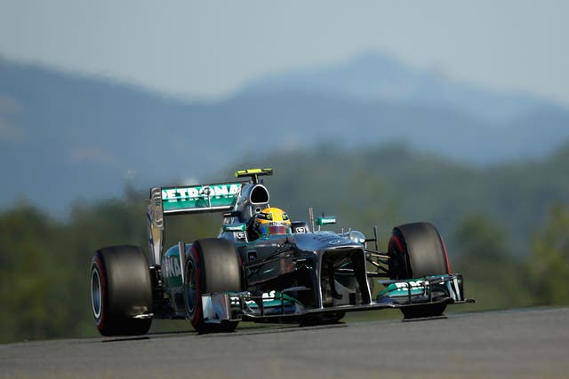 Lewis Hamilton was fastest in both Friday sessions in Korea