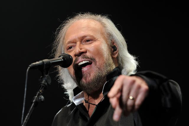 Barry Gibb of the Bee Gees