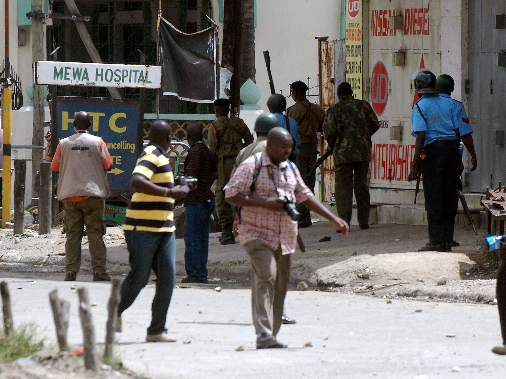 The scene in Mombasa