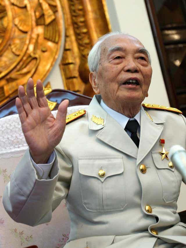 Giap: after the Vietnam War he was slowly elbowed out of power