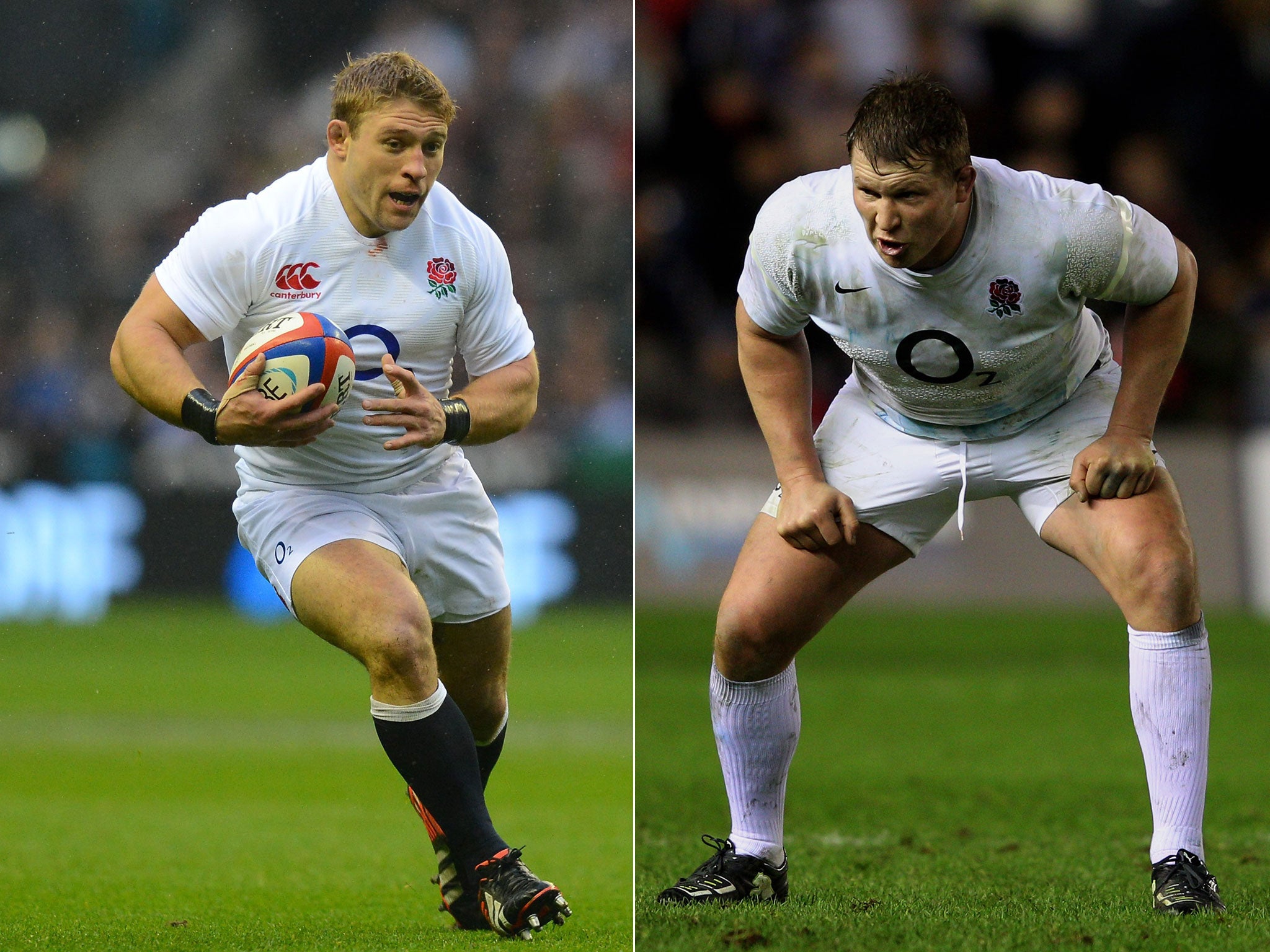 Tom Youngs is in pole position over Dylan Hartley (right) for the England No 2 shirt
