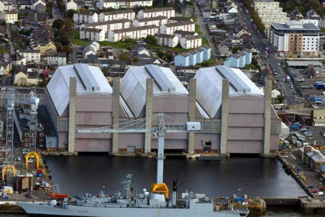 Devonport dockyard, Plymouth, repairs and refuels Royal Navy nuclear submarines