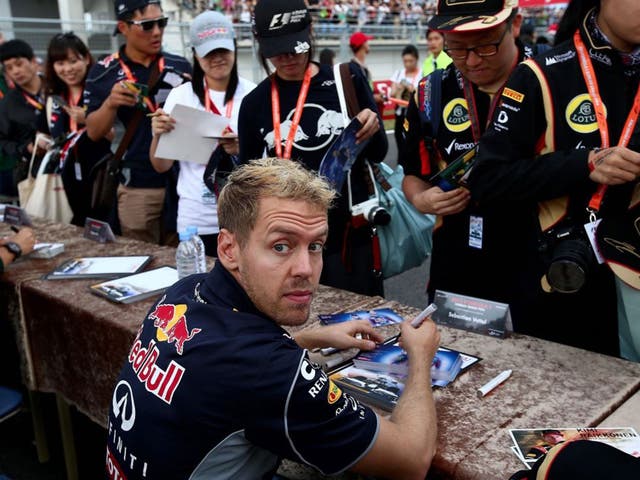 Sign of the times: Sebastian Vettel is an unpopular world champion
